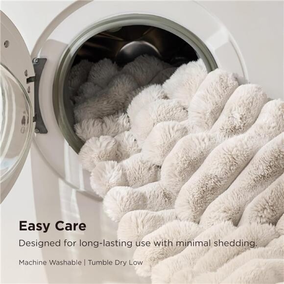 Faux Fur Throw Blanket Soft Cozy Luxury Christmas Blanket Couch Sofa Bed Winter - Picture 7 of 8